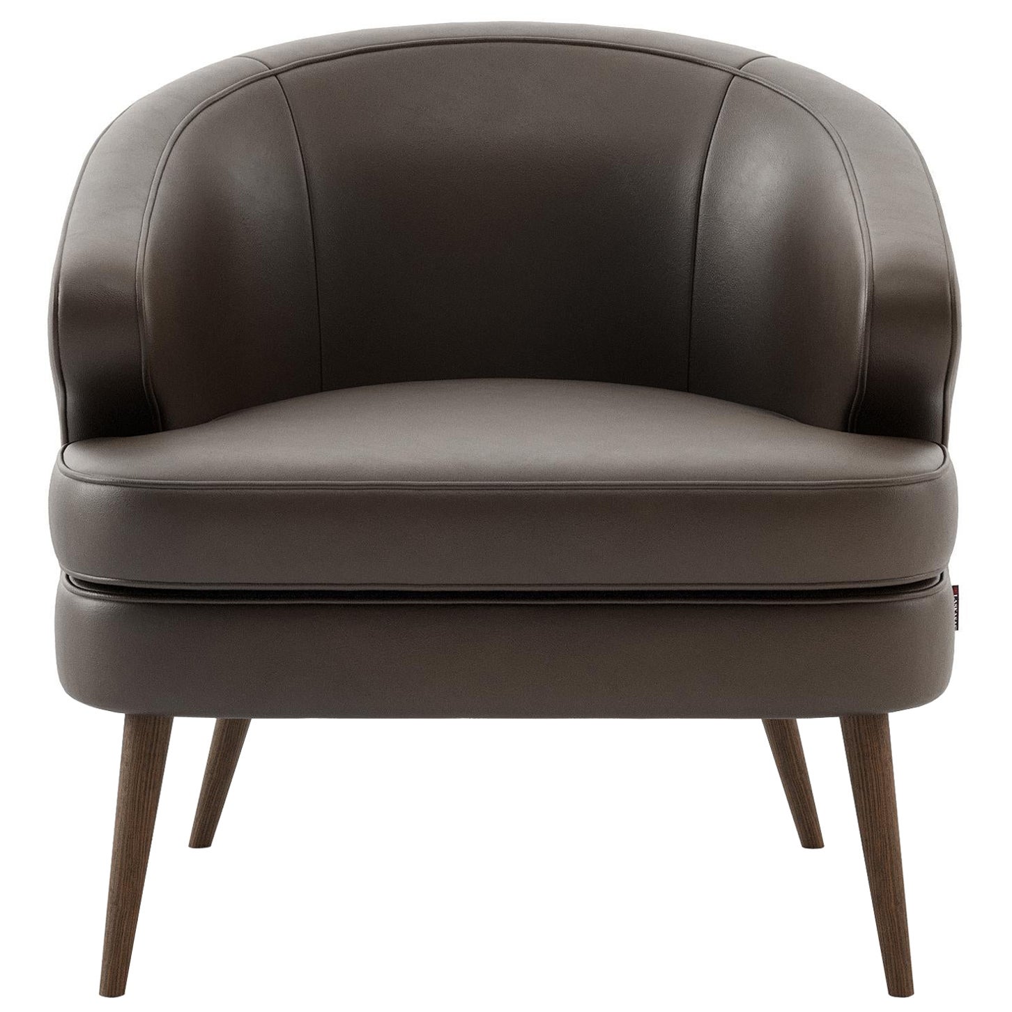 Contemporary Interlaced Leather Armchair at 1stDibs