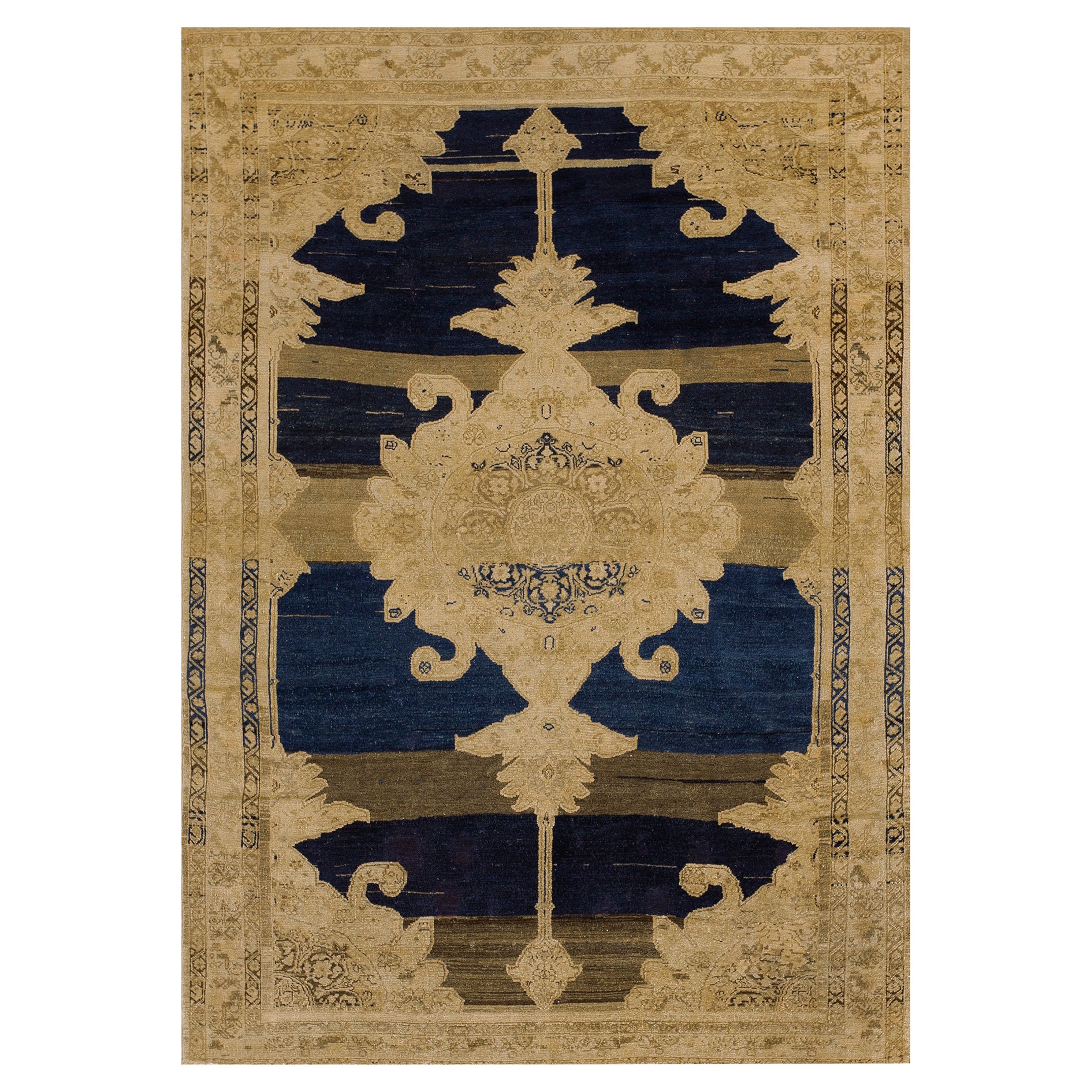 Tapis persan Malayer du début du 20e siècle ( 4'4'' x 6'2'' - 132 x 188 )