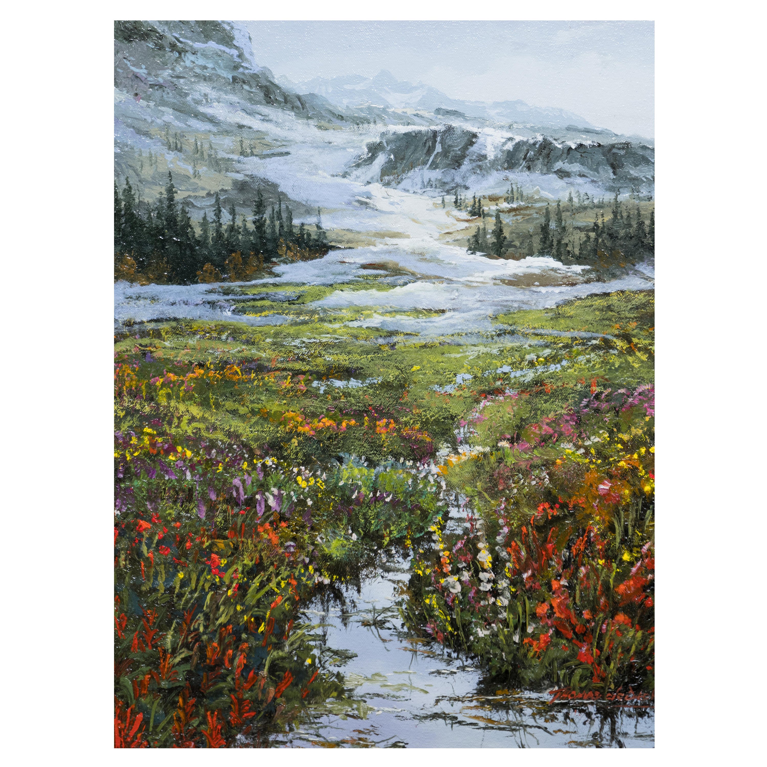 Original Painting "Spring Thaw" by Thomas dedecker For Sale