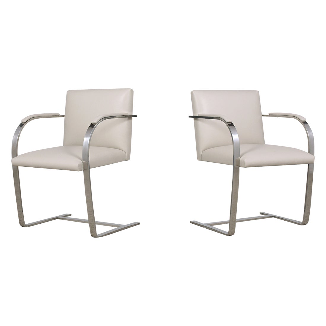 Pair of Mies Van Der Rohe Brno Armchairs