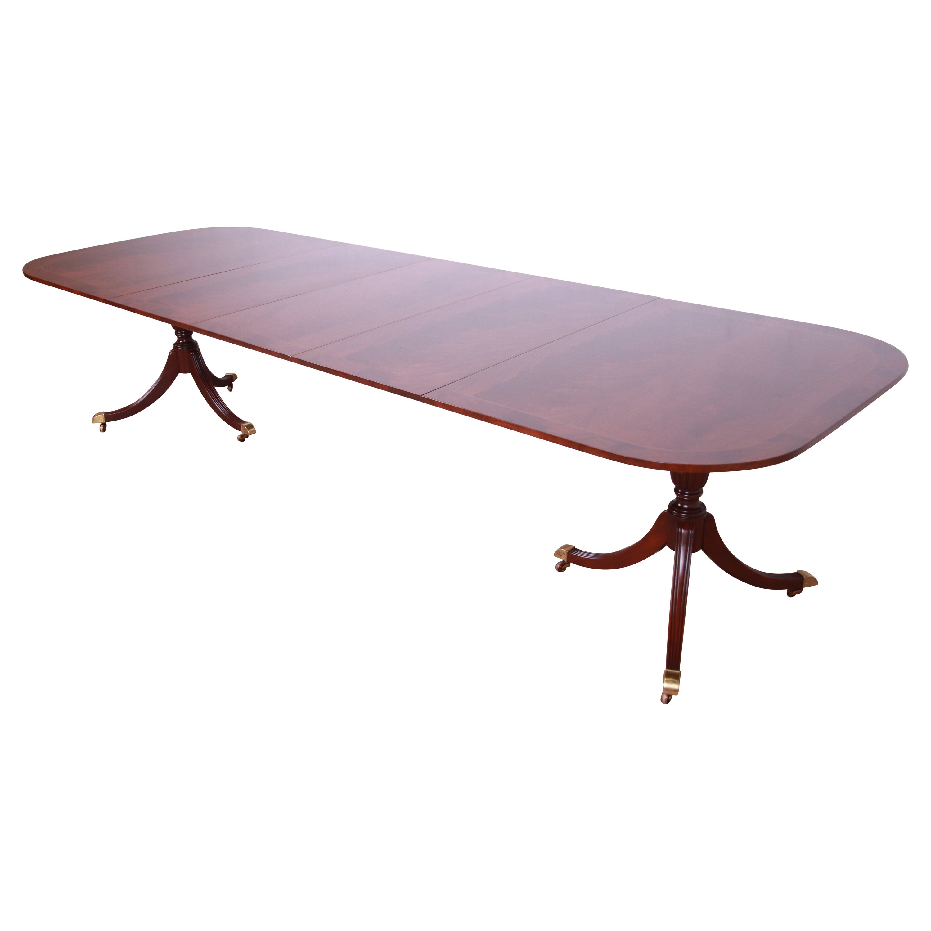 Councill Furniture Mahogany Double Pedestal Dining Table