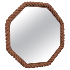 Audoux-Minet Ropework Mid-Century French Mirror