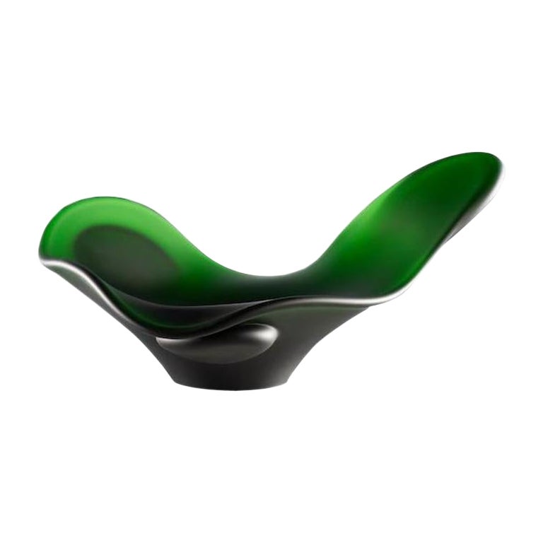 Bol slow glass Anna Torfs en vert en vente