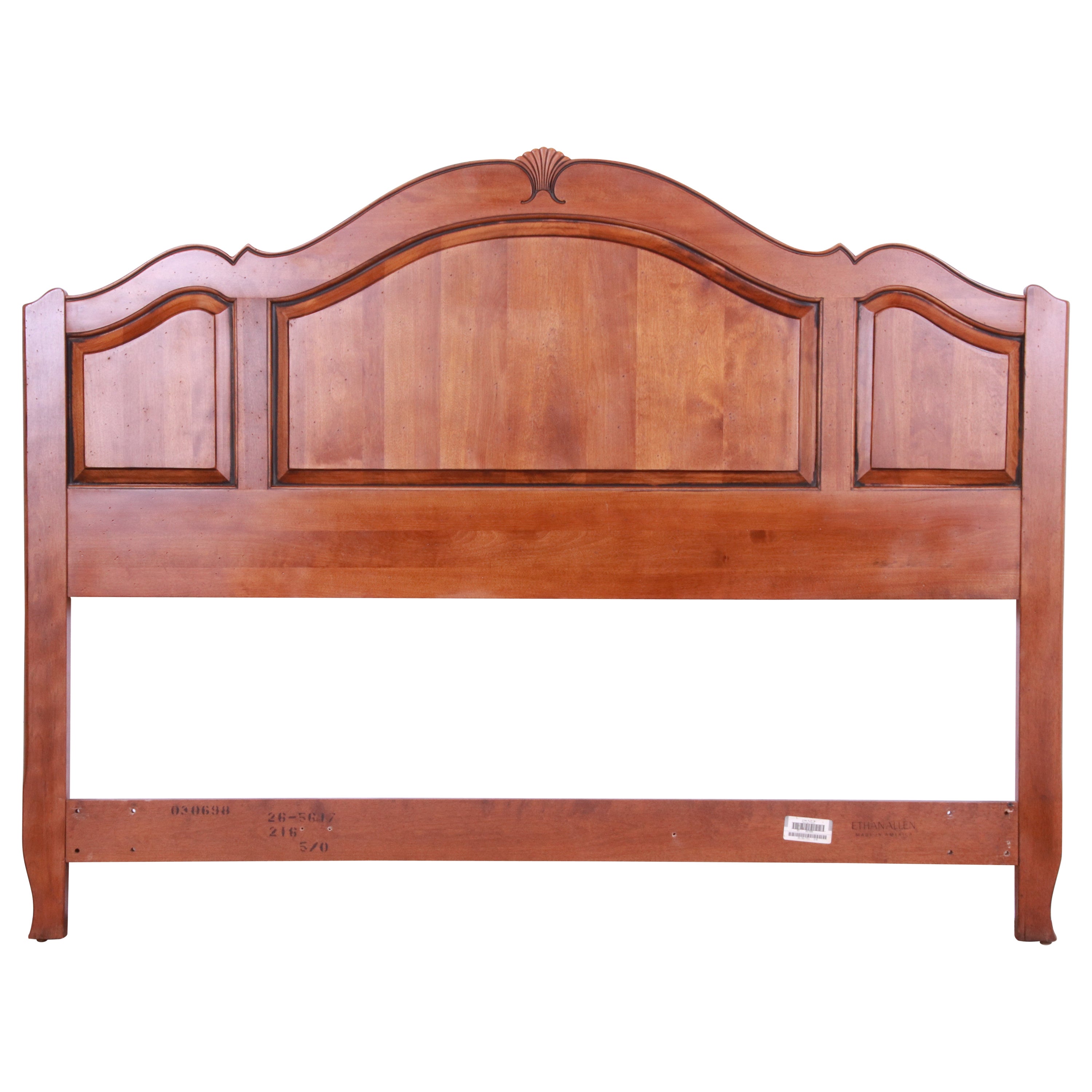 Ethan Allen French Provincial Carved Maple Queen Size Headboard