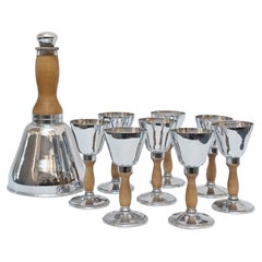 Antique Art Deco Bell Cocktail Shaker Set