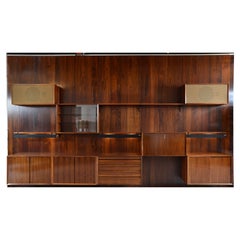 Midcentury Danish Rosewood ‘Cado’ Modular Wall System Poul Cadovius Home Office