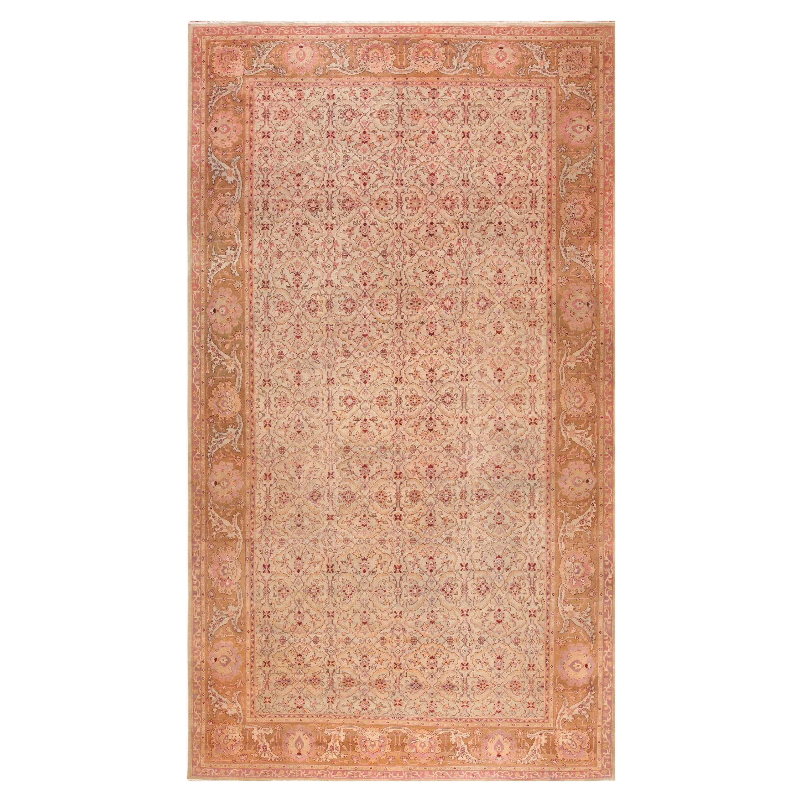 Antique Indian Amritsar Rug. Size: 12 ft 10 in x 22 ft 6 in For Sale