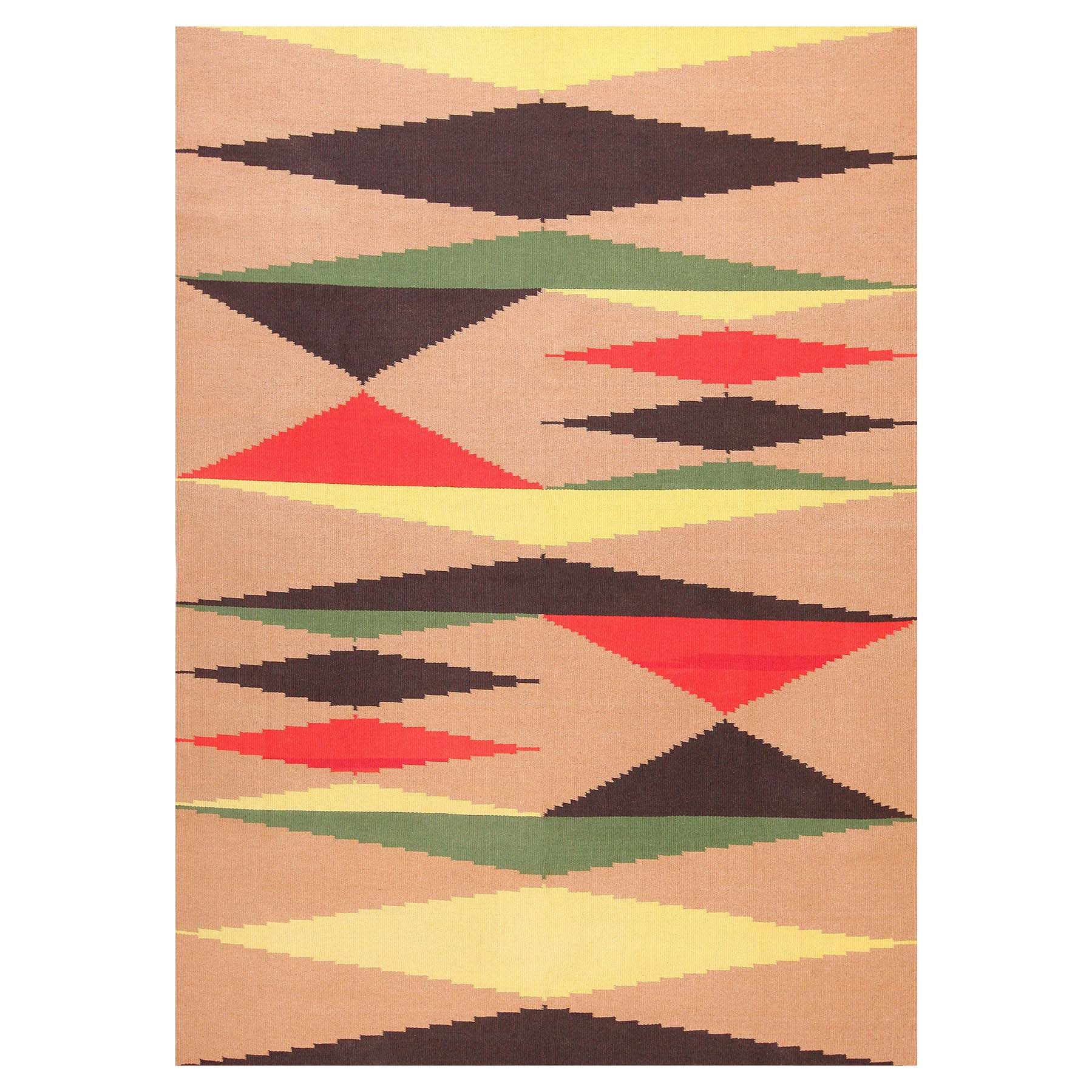 Vintage French Art Deco Area Tufted Rug. 5 ft 8 in x 7 ft 10 in at