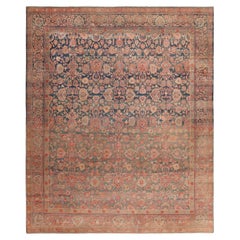 Antiker persischer Kerman-Teppich aus der Nazmiyal-Kollektion. Größe: 9 ft 11 in x 11 ft 8 in