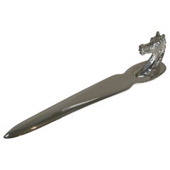 Used Hermes, Paris, Equestrian / Horse Head Letter Opener, c.1960