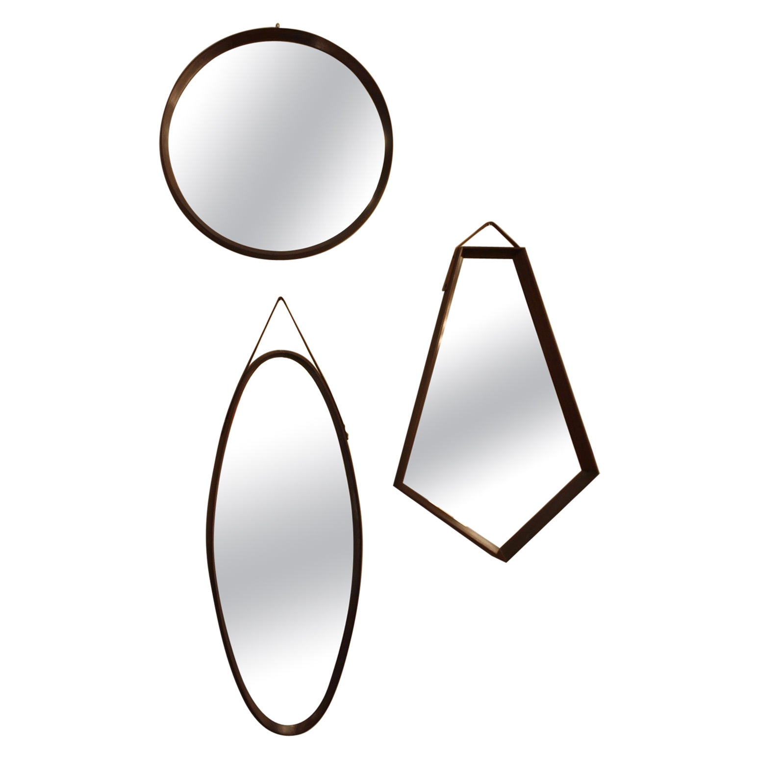 Trio Mirrors, Italy, 1970 For Sale