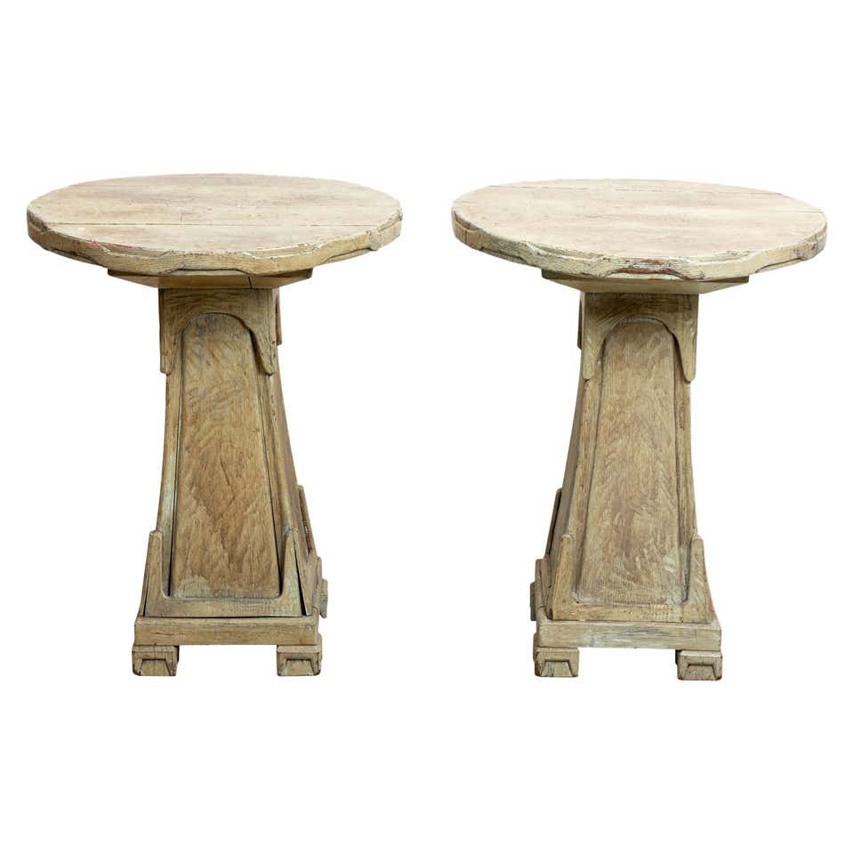 Pair of Coconut Side Tables For Sale at 1stDibs