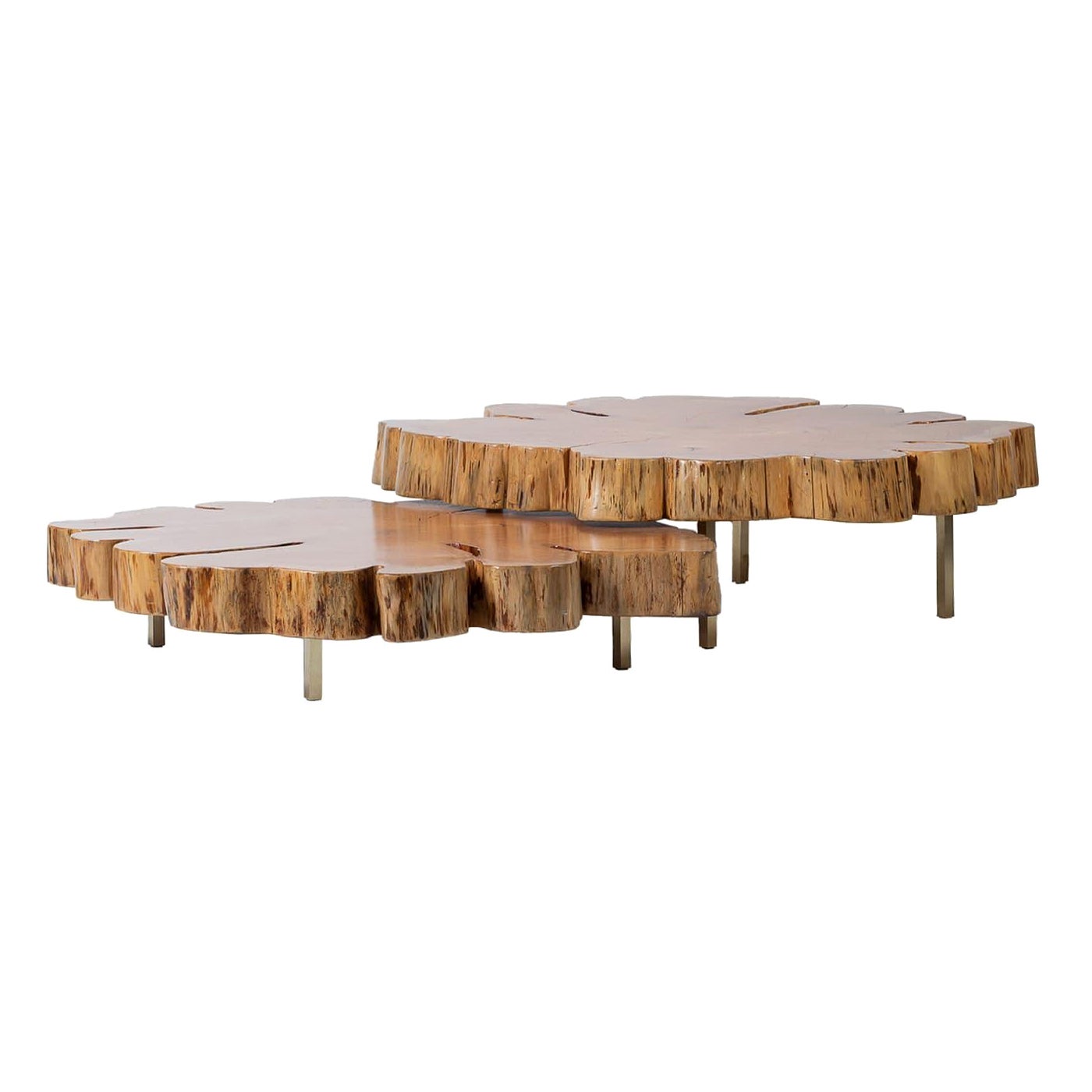Locum I Set of 2 Brown Coffee Tables For Sale