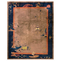 Antique 1920s Chinese Art Deco Carpet ( 9' x 12' - 275 x 365 cm )