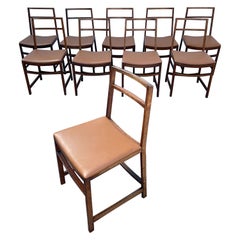 Set of 10 Mid-Century Modern Dining Chairs by Renato Venturi for MIM Roma