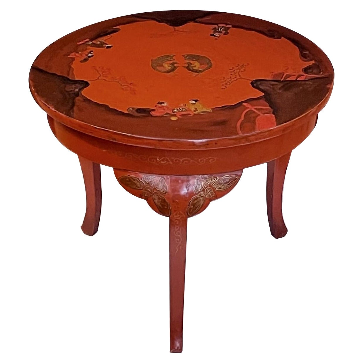 Lacquered Chinese Side Table at 1stDibs