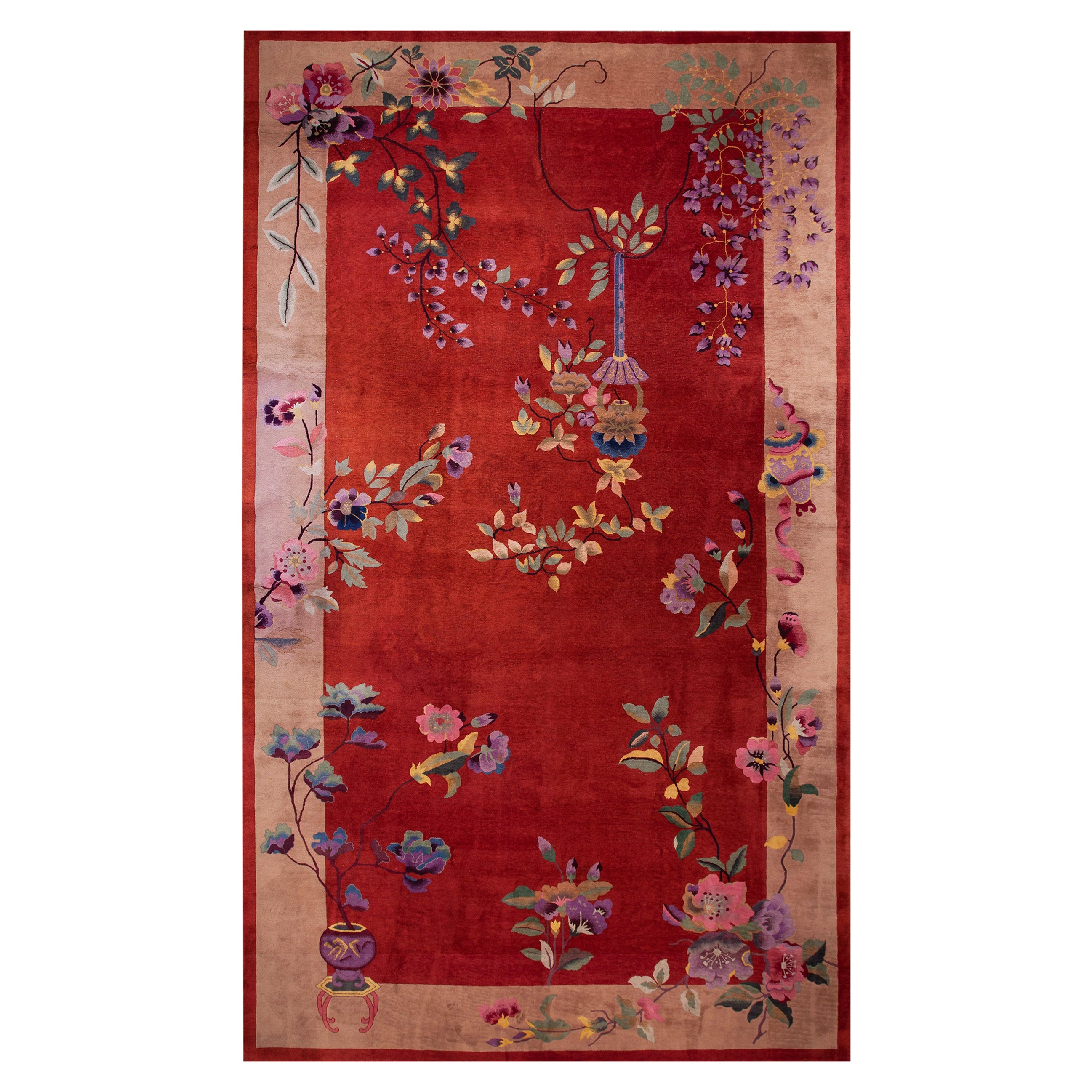 1920s Chinese Art Deco Carpet ( 10' x 17'6" - 305 x 533 ) For Sale