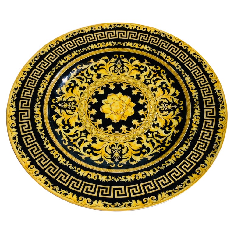 Rosenthal Porcelain Designed by Versace Bread and Butter/ Wall Decor Plate For Sale