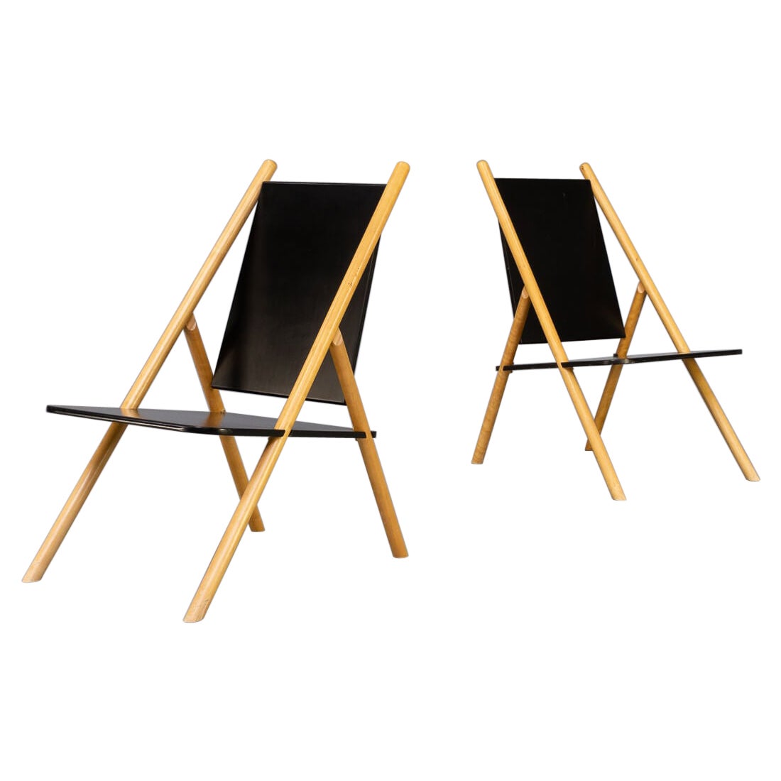 70s Yrjo Wihermheimo & Rudi Merz ‘Pinna’ Chair for Korkeakosko OY Set/2 For Sale