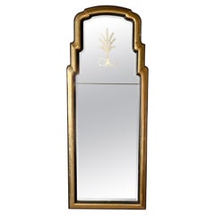 Vintage Brass Framed Mirror by Chapman