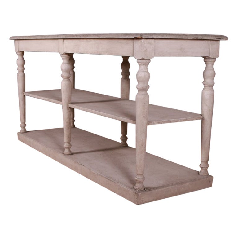 French Painted Drapers Table For Sale