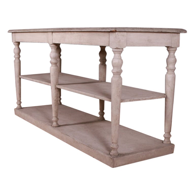 French Painted Drapers Table