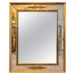 French Gold Gilt Panelled Mirror