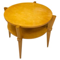 Small Art Deco Gueridon Table in Sycamore circa 1940/1950 Fully Restored