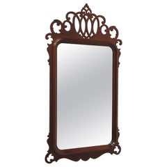 LEXINGTON Distressed Mahogany Chippendale Style Wall Mirror