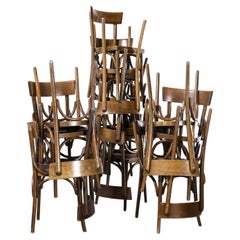 1950's Luterma Honey Oak Bentwood Dining Chair, Various Quantities Available
