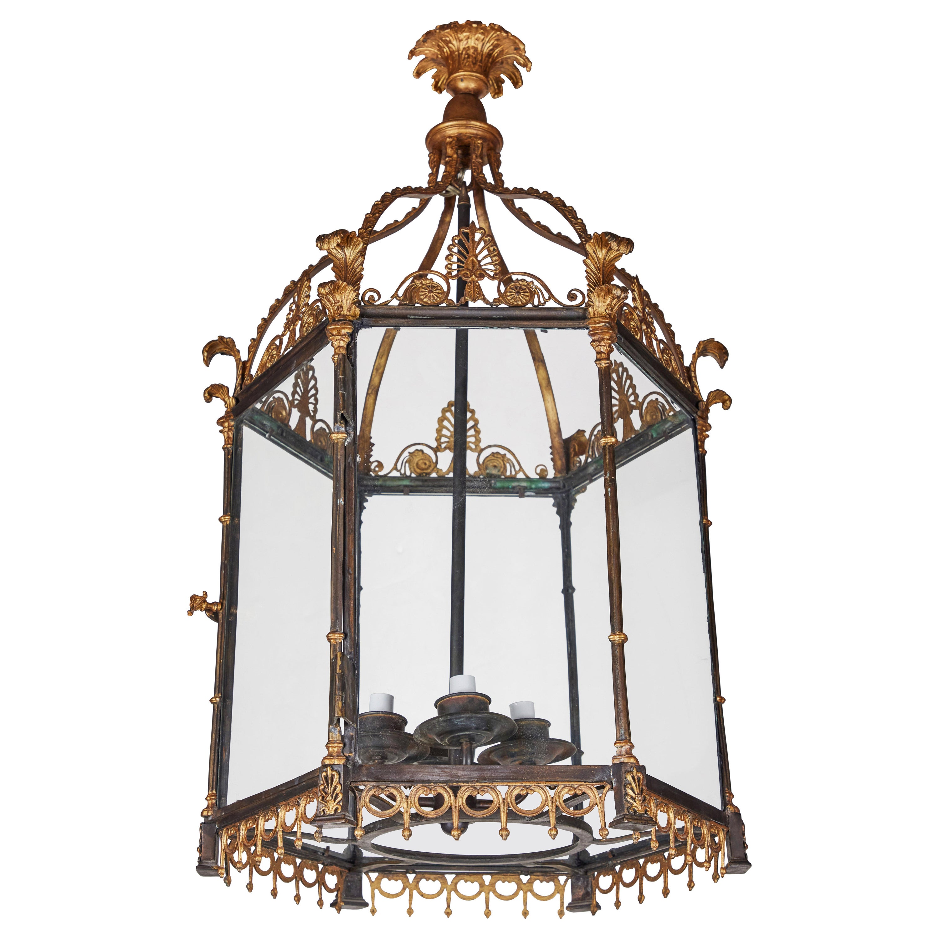 Elegant, Georgian Style Lantern For Sale