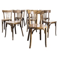 1980's Baumann Bentwood Classic Dark Oak Dining Chair, Set of Eight