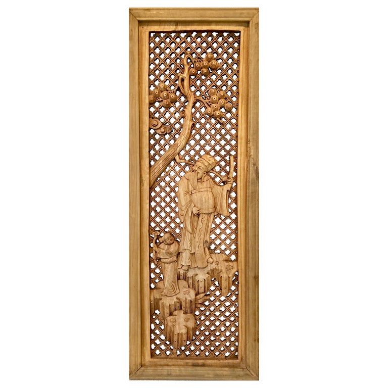 Chinese Decorative Panel For Sale at 1stDibs