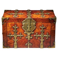 Antique 17th C. William and Mary Kingwood Strongbox or Coffre Fort, c. 1690