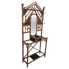 Monumental 19th Century English Bamboo Hall Stand