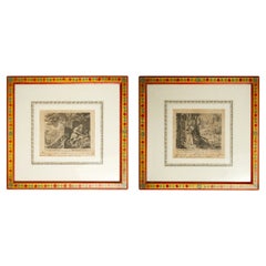 Pair of Antique Engravings by Sadeler