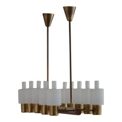 Jo Hammerborg Chandelier for Fog & Mørup, Model Nordlys, Danish Modern, 1960s