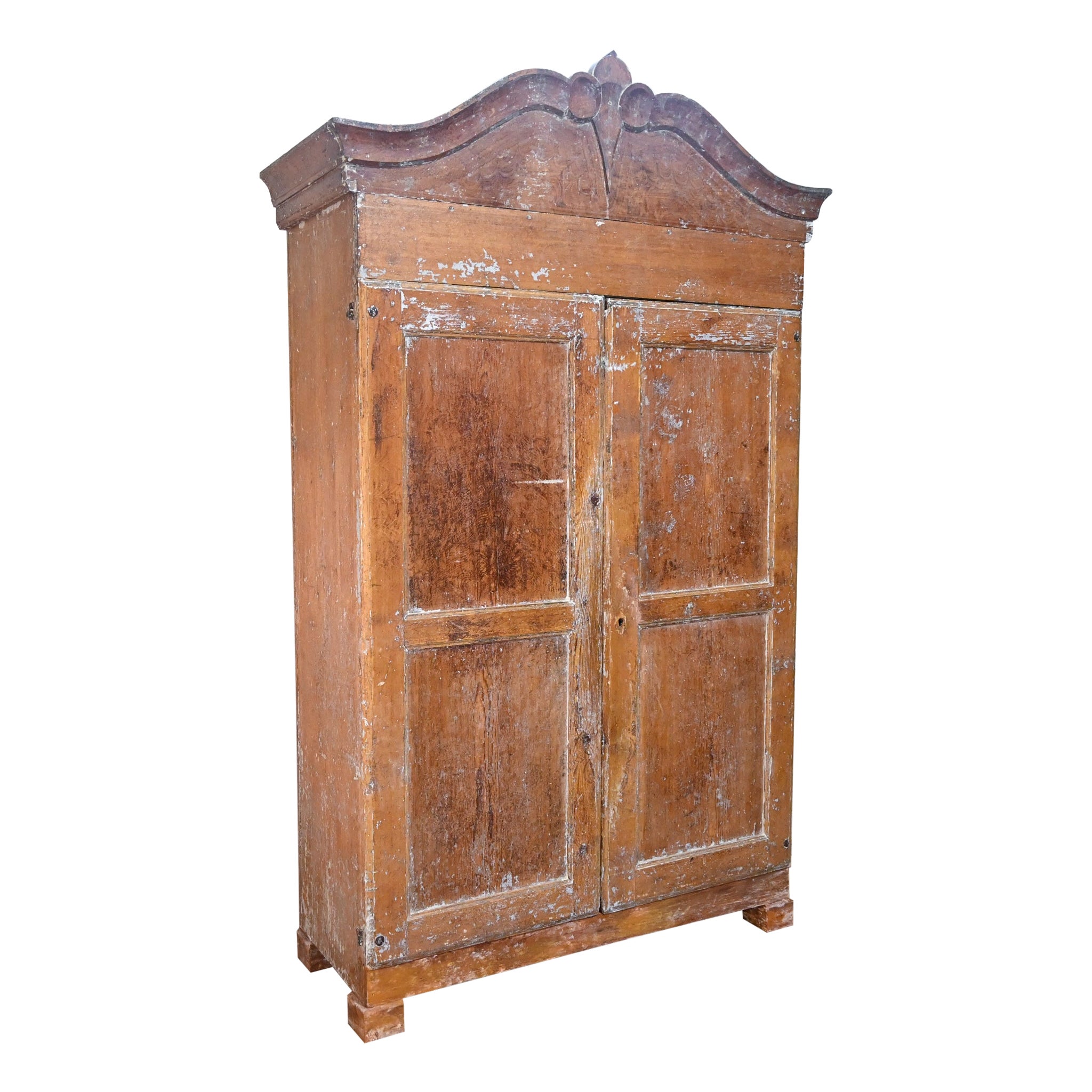 A 19th Century Swedish Painted Armoire - Cupboard 
