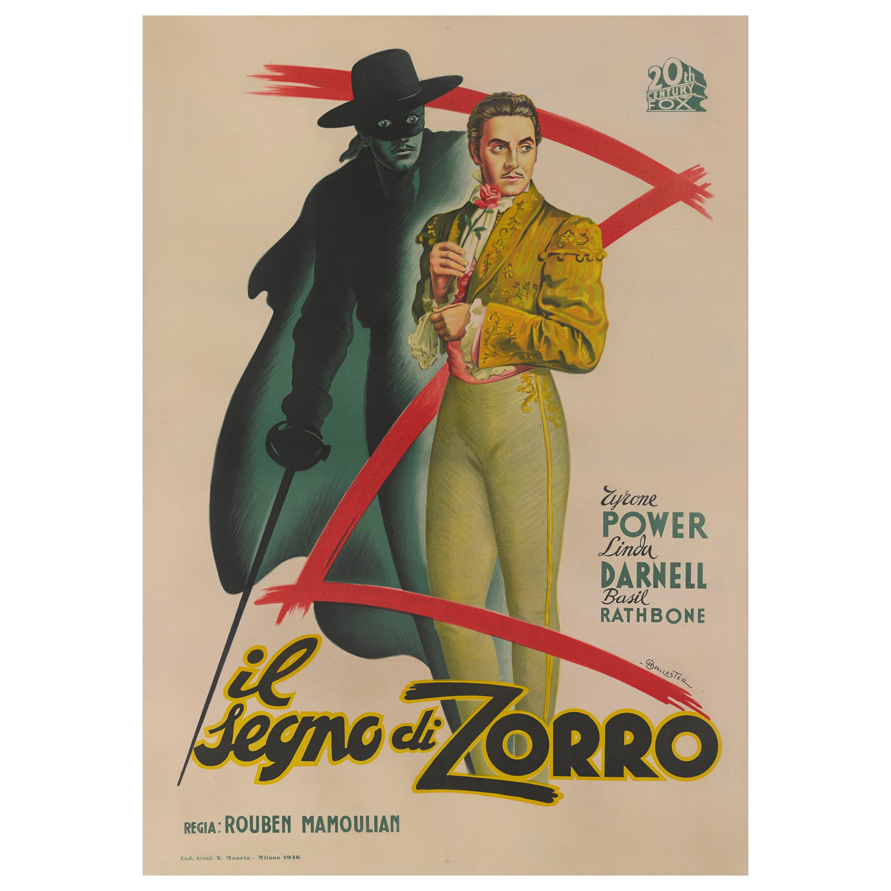 Mark of Zorro / Il Segno Di Zorro For Sale