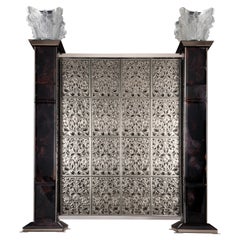 Rizo Imperial Crystal Partition Screen With Capitals 