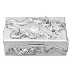 Vintage 1920s Chinese Export Silver Box