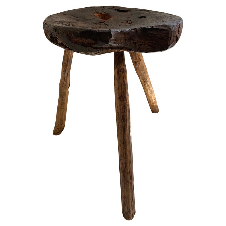 19th Century Hardwood Stool from Mexico For Sale at 1stDibs