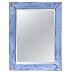 Used White Painted Cedar Mirror