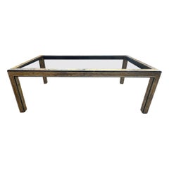 Mid-Century Patinated Metal Dining Table