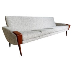 Rare Danish Modern Teak Sofa by N.a. Jørgensens for Bramin Mobler