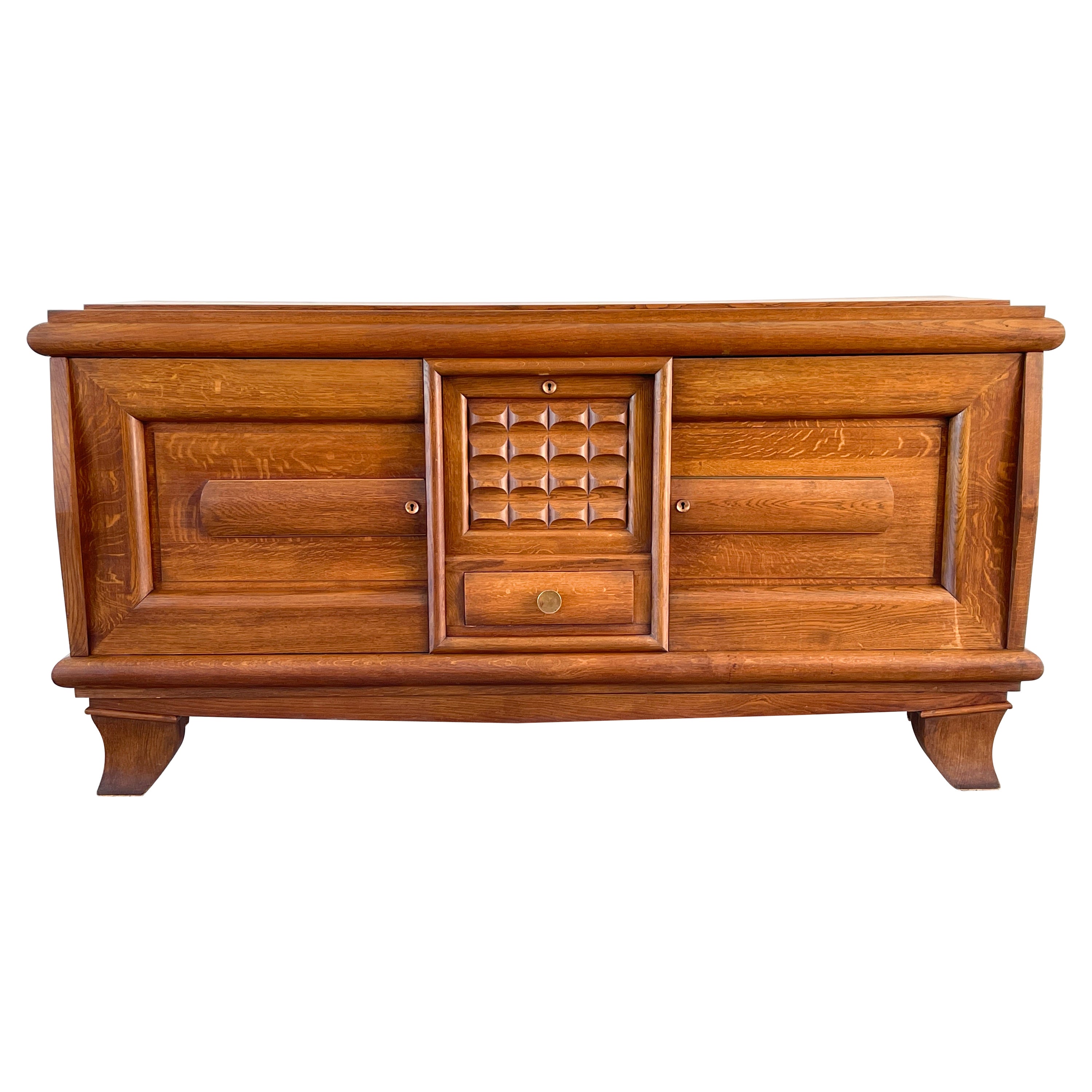 French Oak Sideboard For Sale