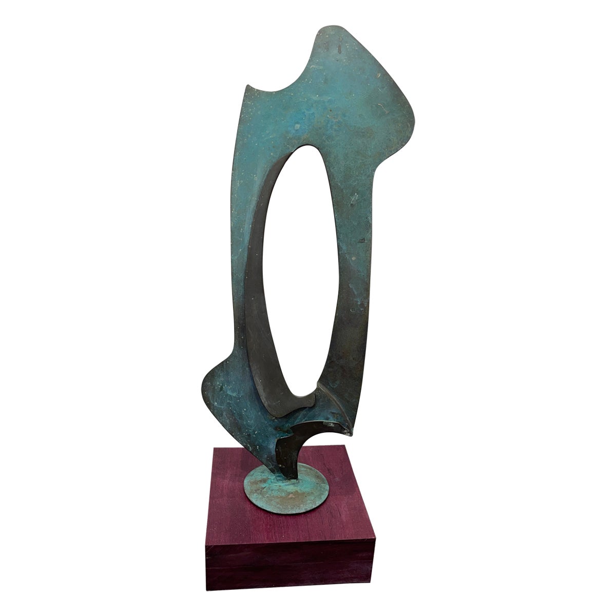 Vintage Large Abstract Bronze For Sale