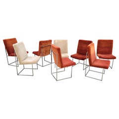 Milo Baughman for Thayer Coggin Chrome Dining Chairs