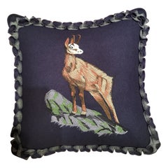 Black Forest Handmade Cushion Hunting Scene Sofina Boutique Kitzbuehel