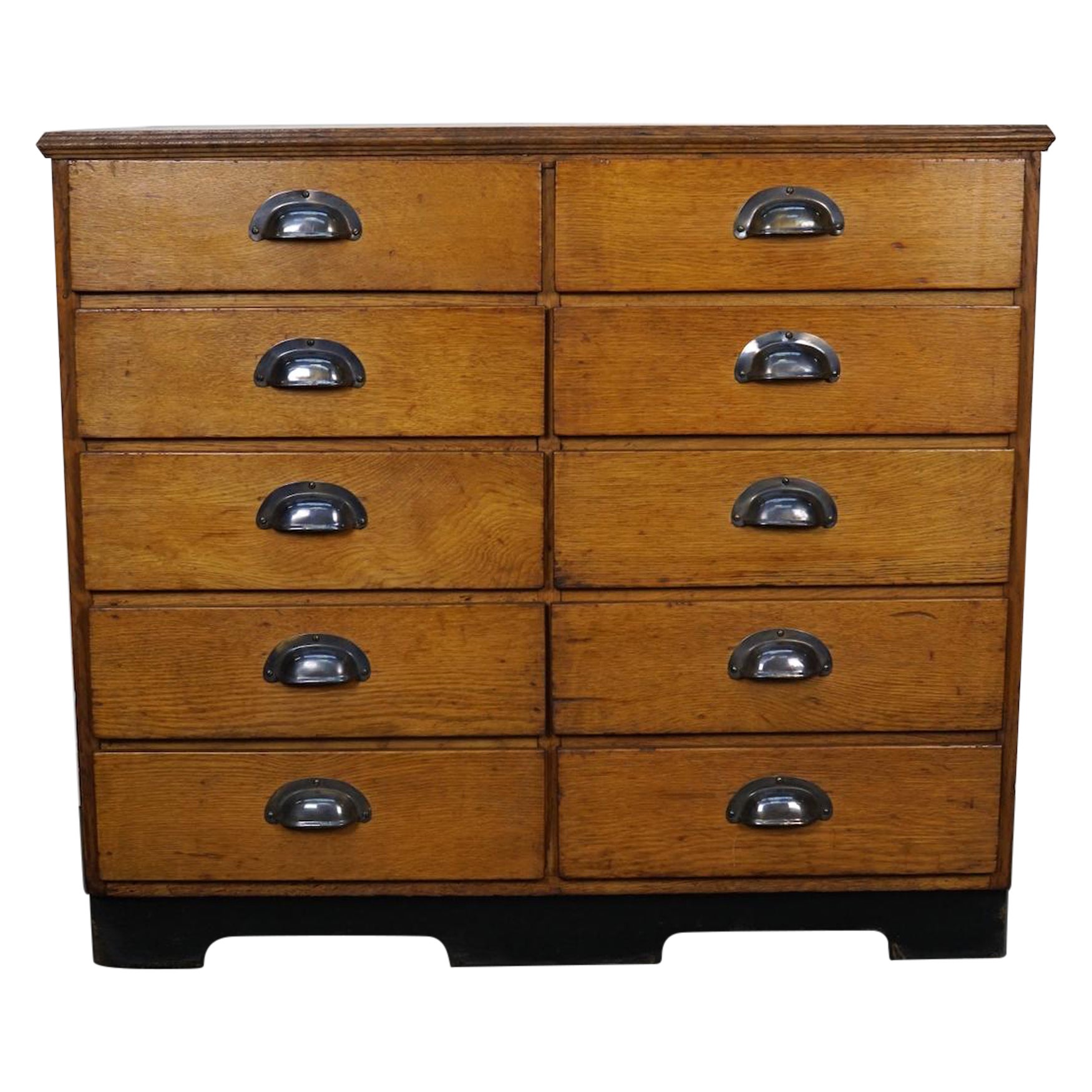 German Oak / Pine Apothecary Cabinet or Bank of Drawers, Mid-20th Century For Sale